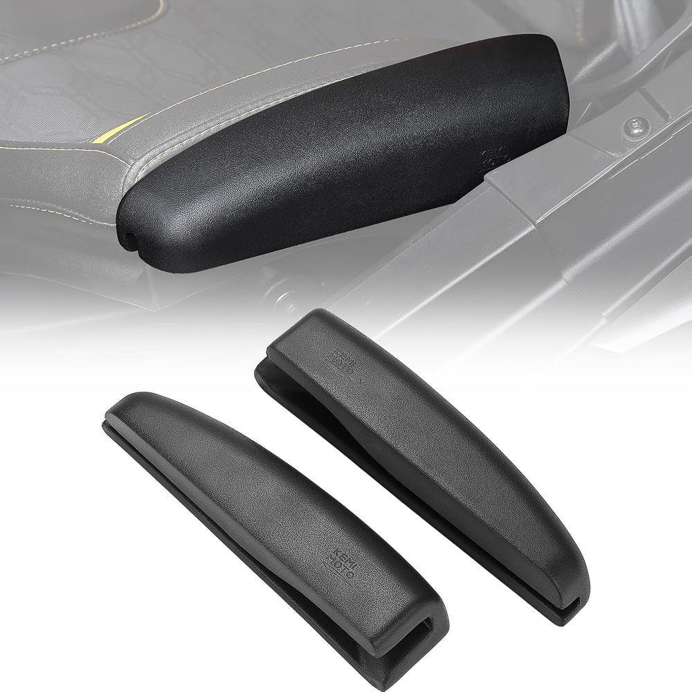 KEMIMOTO front view of both seat side pads showing fit and protection