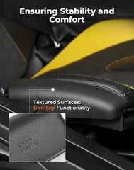 KEMIMOTO right pad installed on the seat providing cushioning and safety
