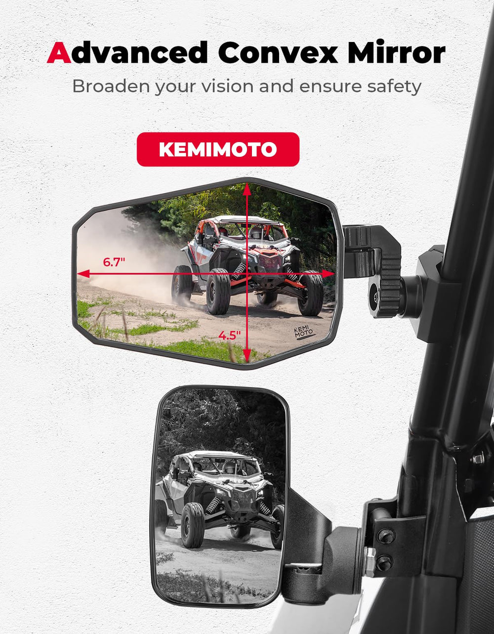 KEMIMOTO side profile folded inward demonstrating breakaway safety