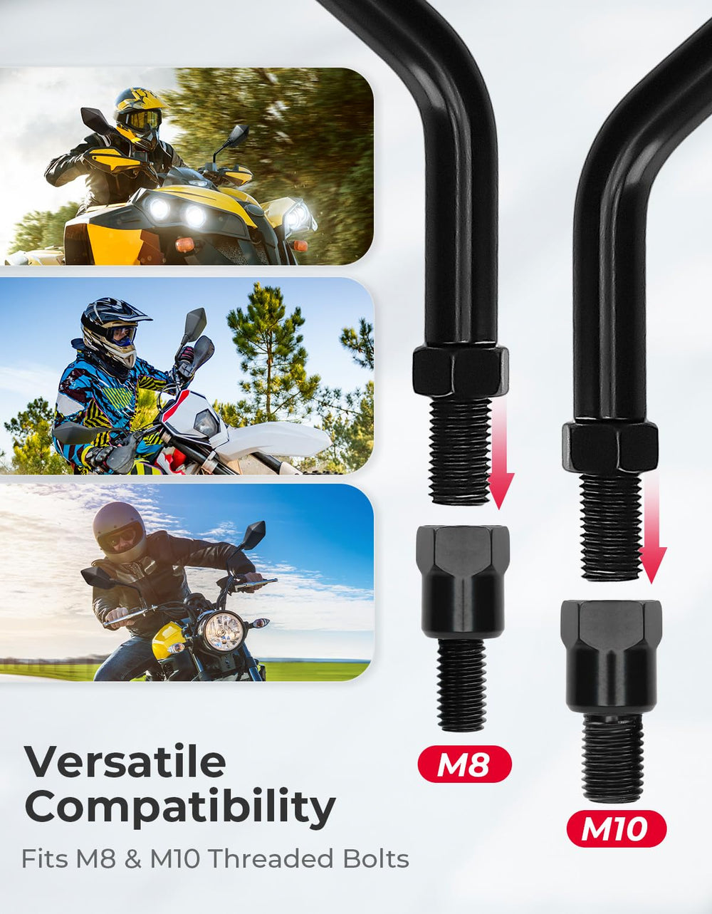 KEMIMOTO side profile showing bent stem that reduces vibration benefit