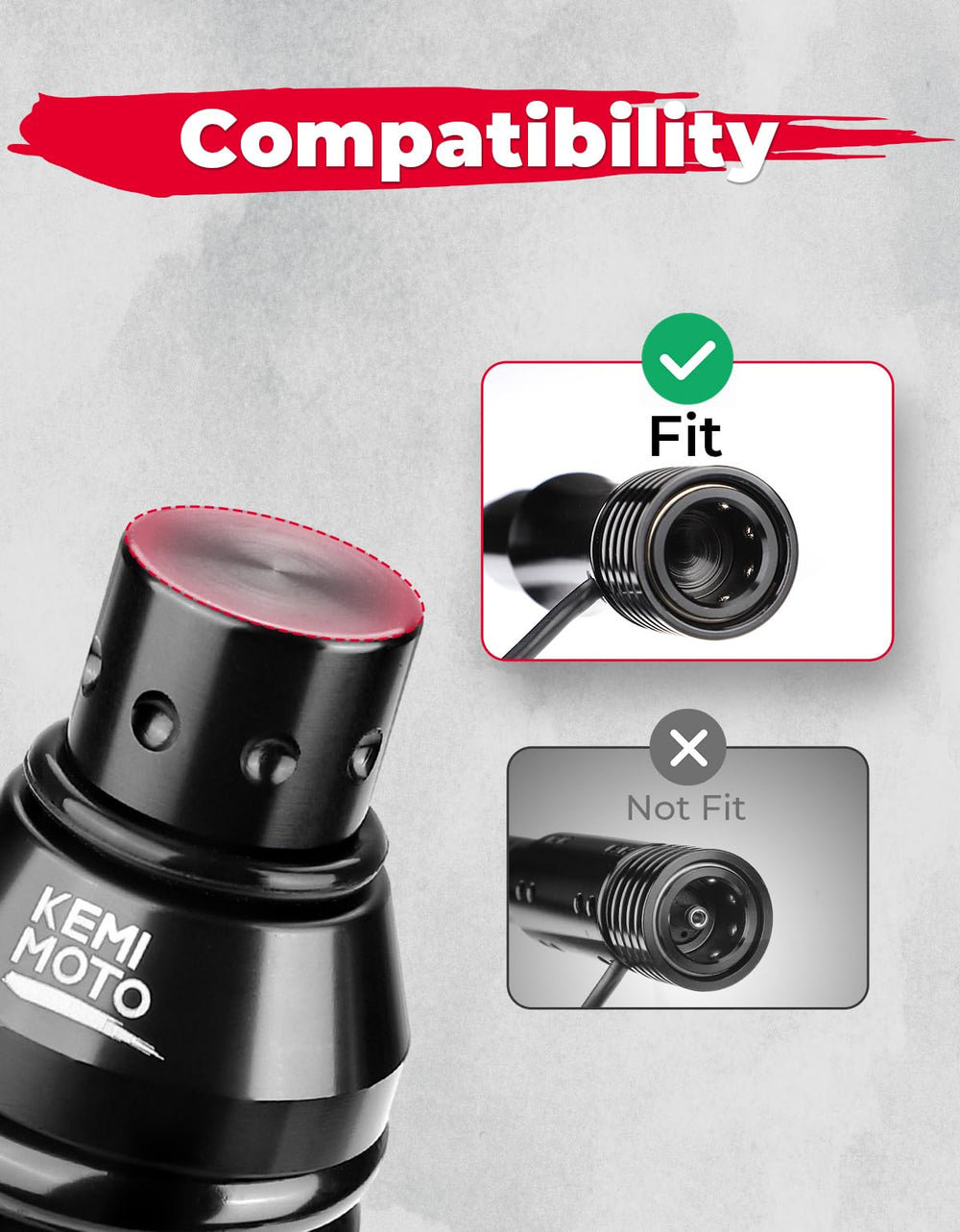 KEMIMOTO spring flex action absorbing bend to protect whip light