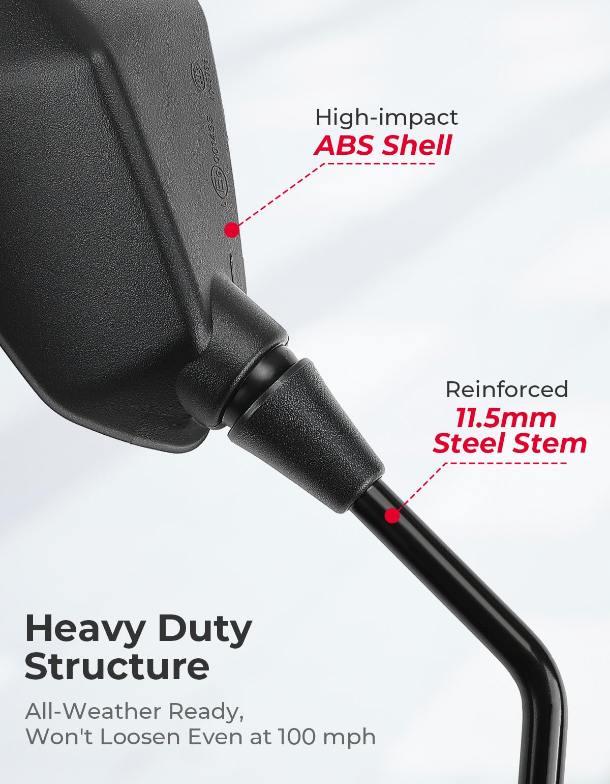 KEMIMOTO stem threaded M8 M10 close-up for secure mounting benefit