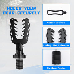 KEMIMOTO tool mount tilted 45 degrees for easier loading and storage