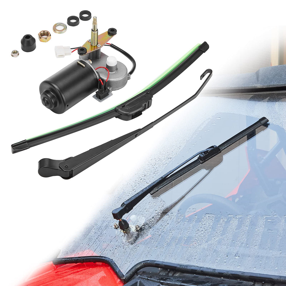 KEMIMOTO front assembly showing compact motor and arm, improving UTV visibility