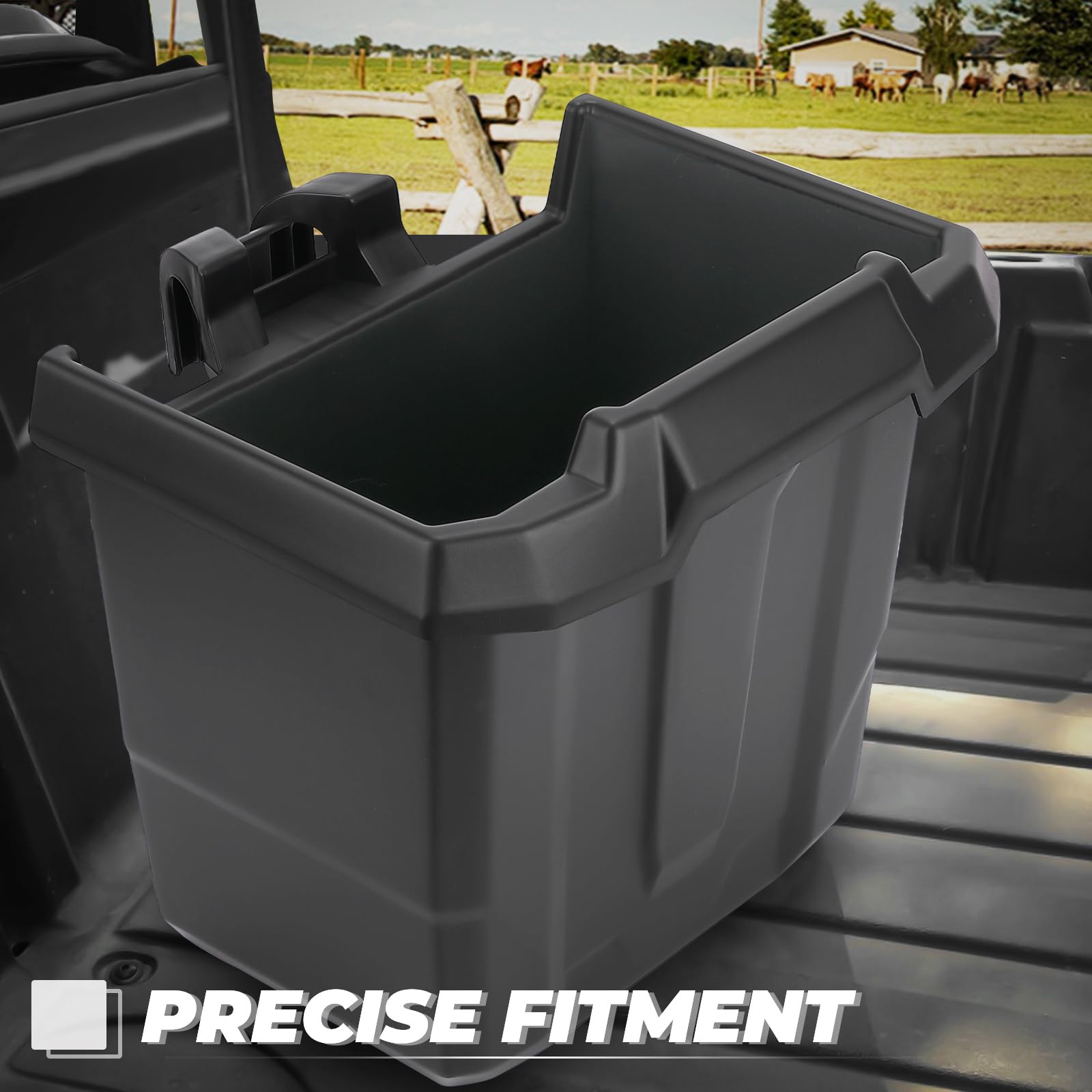 KEMIMOTO waterproof bin being rinsed to show simple cleaning advantage