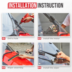 KEMIMOTO 16-inch rubber blade texture for effective wiping action