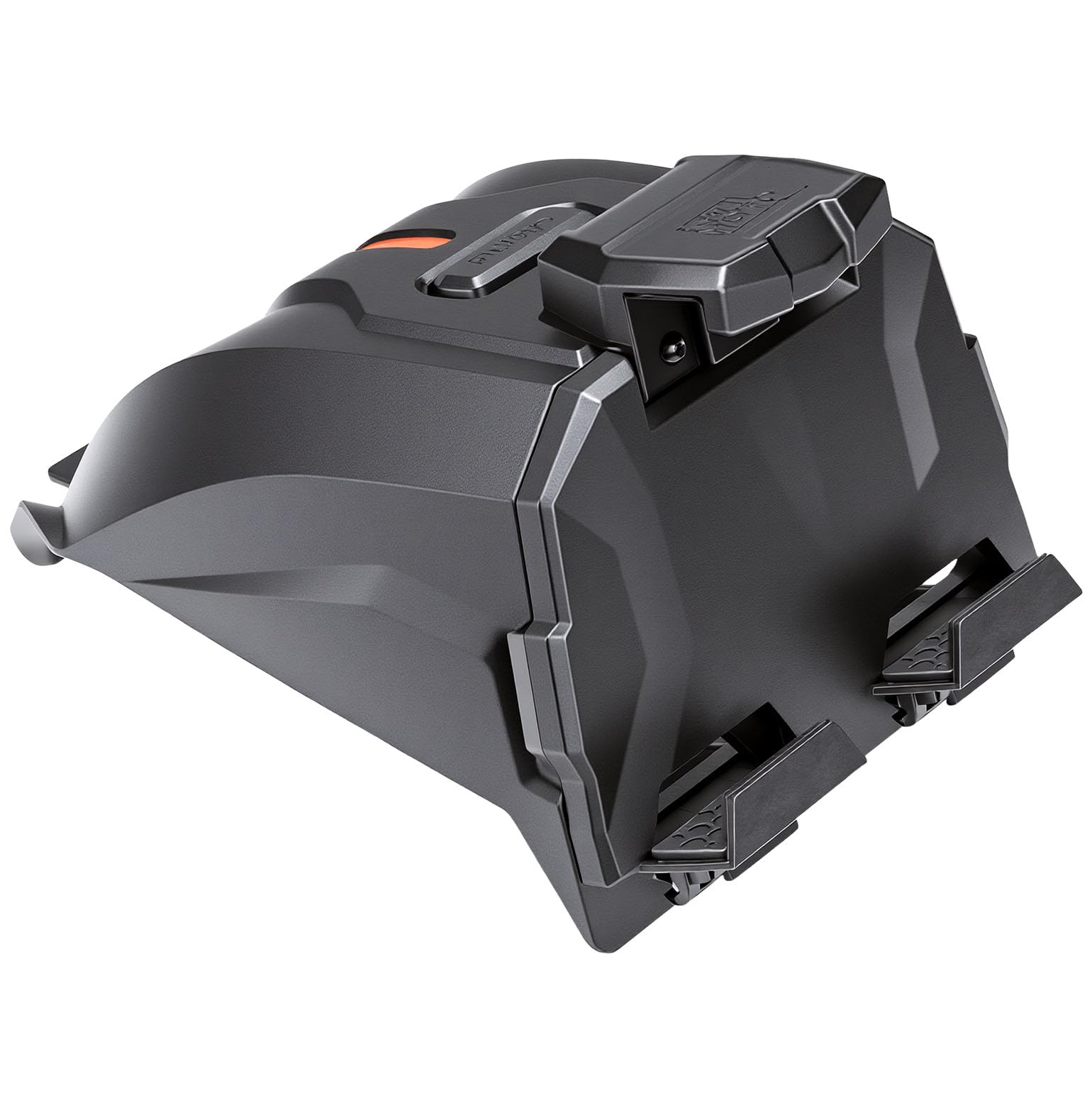 KEMIMOTO front-mounted X3 holder showing secure device placement and visibility