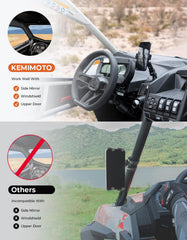 KEMIMOTO installed on Can-Am X3 showing sturdy attachment