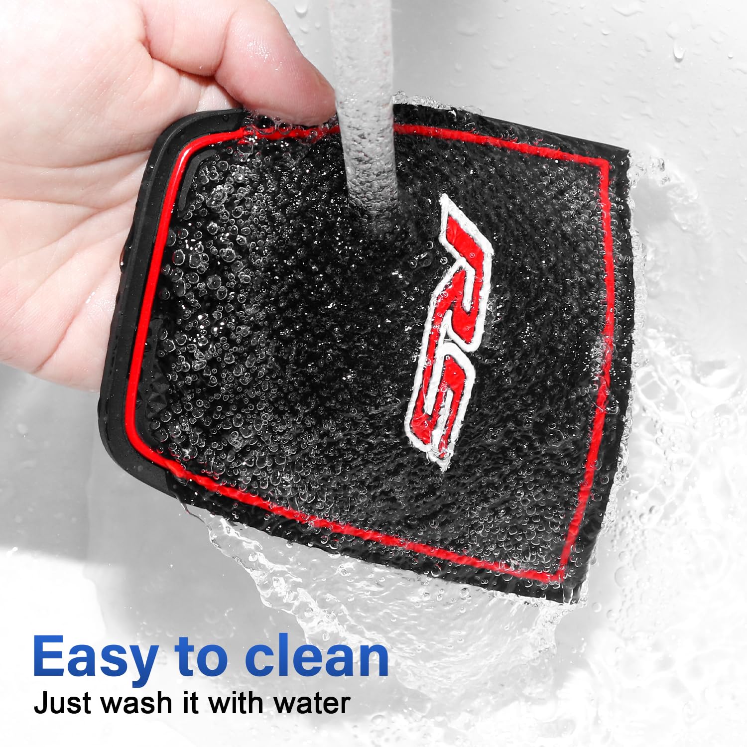 KENTUTO liners removed and rinsed demonstrating easy cleaning