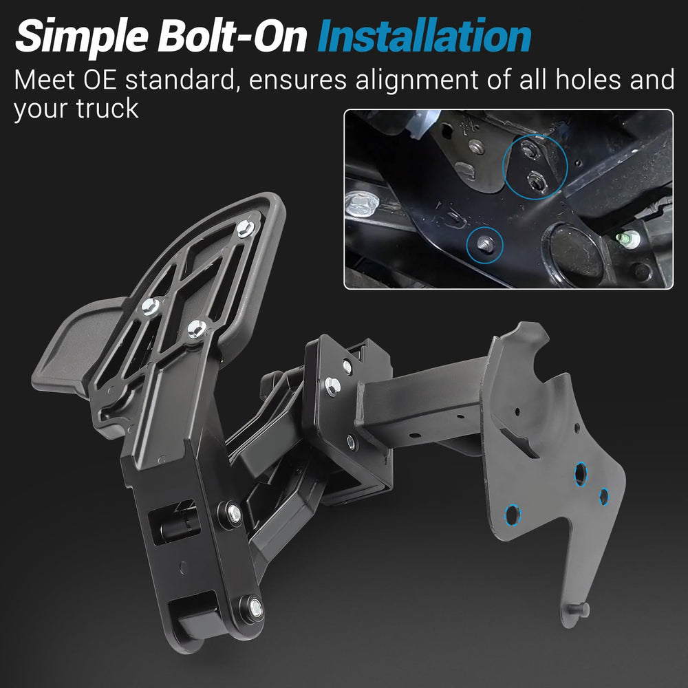 keriolee mounting bracket detail shows secure bolt points and fitment