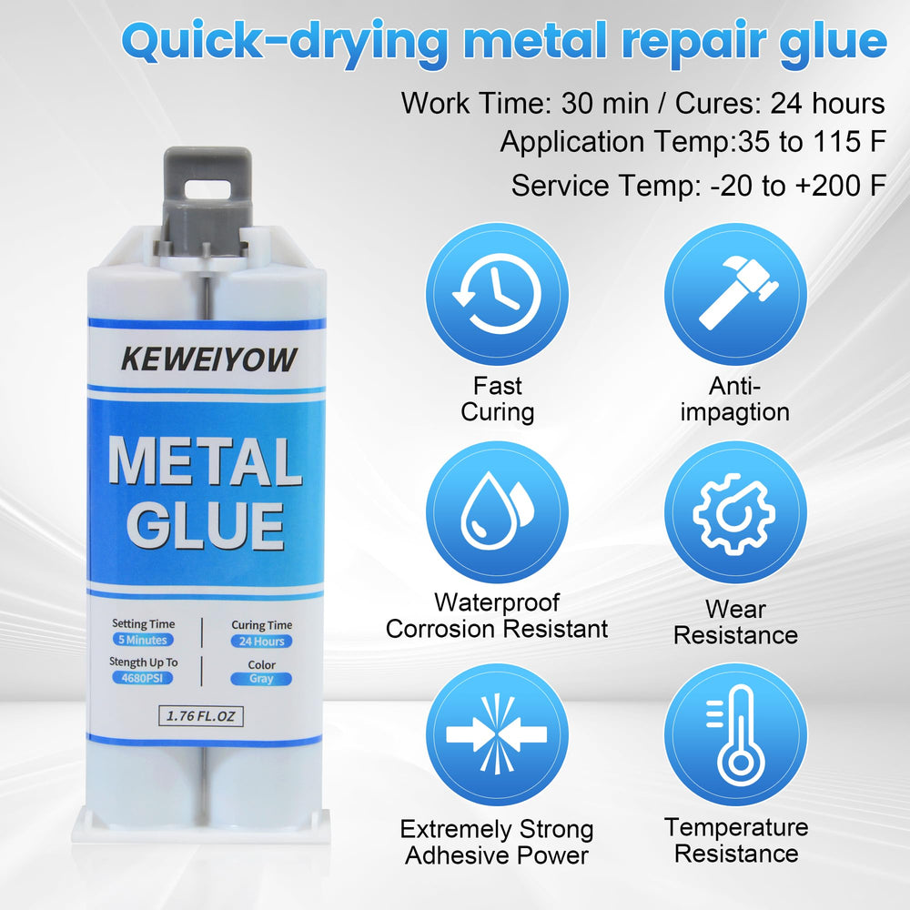 KEWEIYOW dual syringe with pusher and scraper for precise mixing