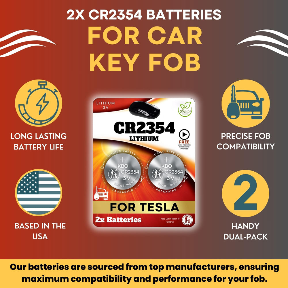 Key Battery Outlet CR2354 close-up showing cell top and clear model marking for confidence
