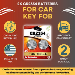 Key Battery Outlet CR2354 close-up showing cell top and clear model marking for confidence