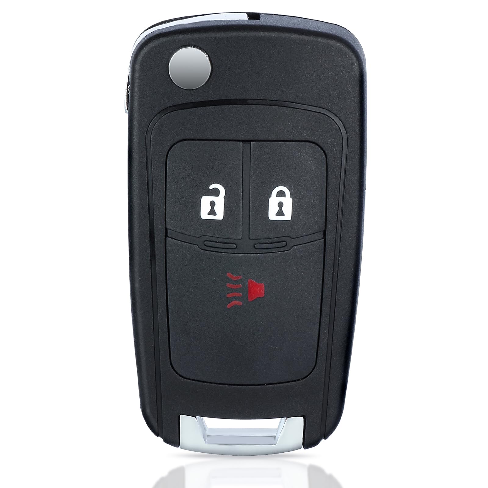 Keyecu remote held near Chevrolet Spark door illustrating use and convenience
