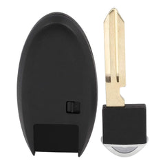 Keyecu physical key blade beside ruler demonstrating correct size and fit