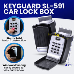 KeyGuard SL-591 keypad close-up with large punch buttons for fast, accurate entry