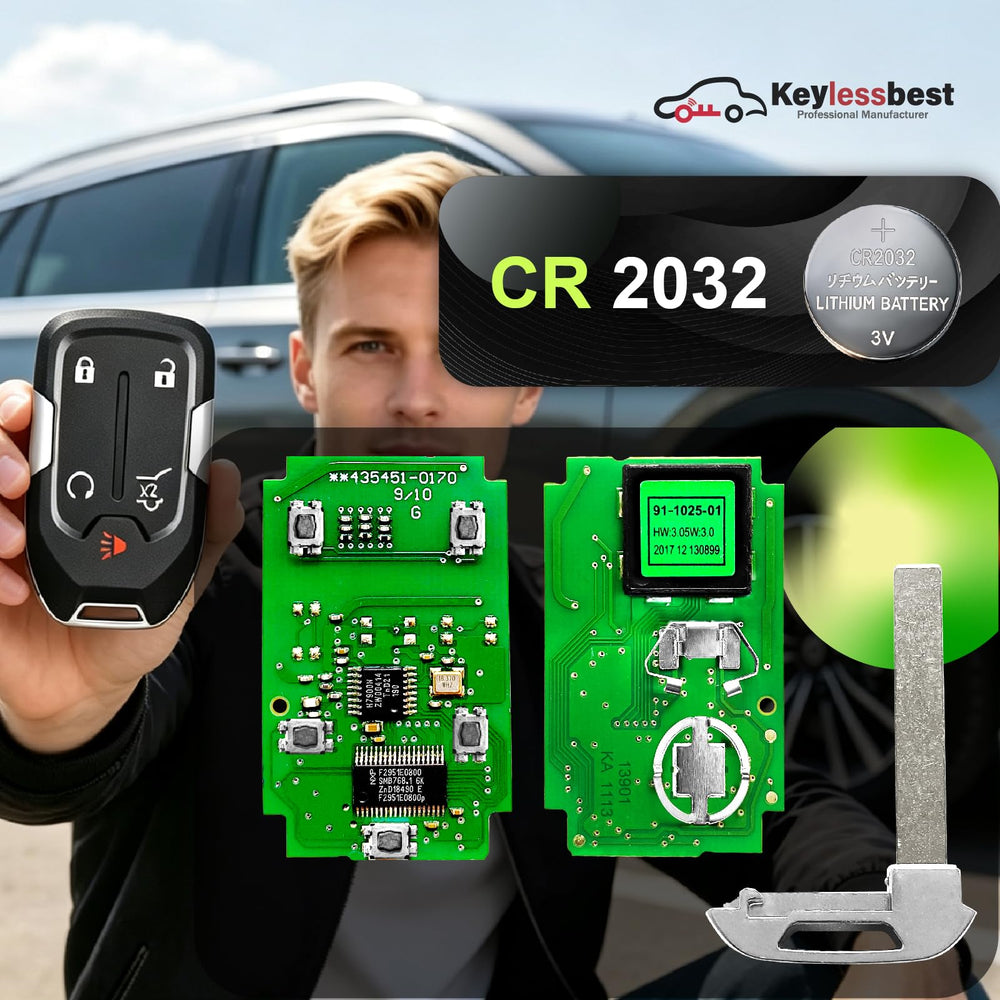 Keylessbest fob held in hand to show compact size and portability