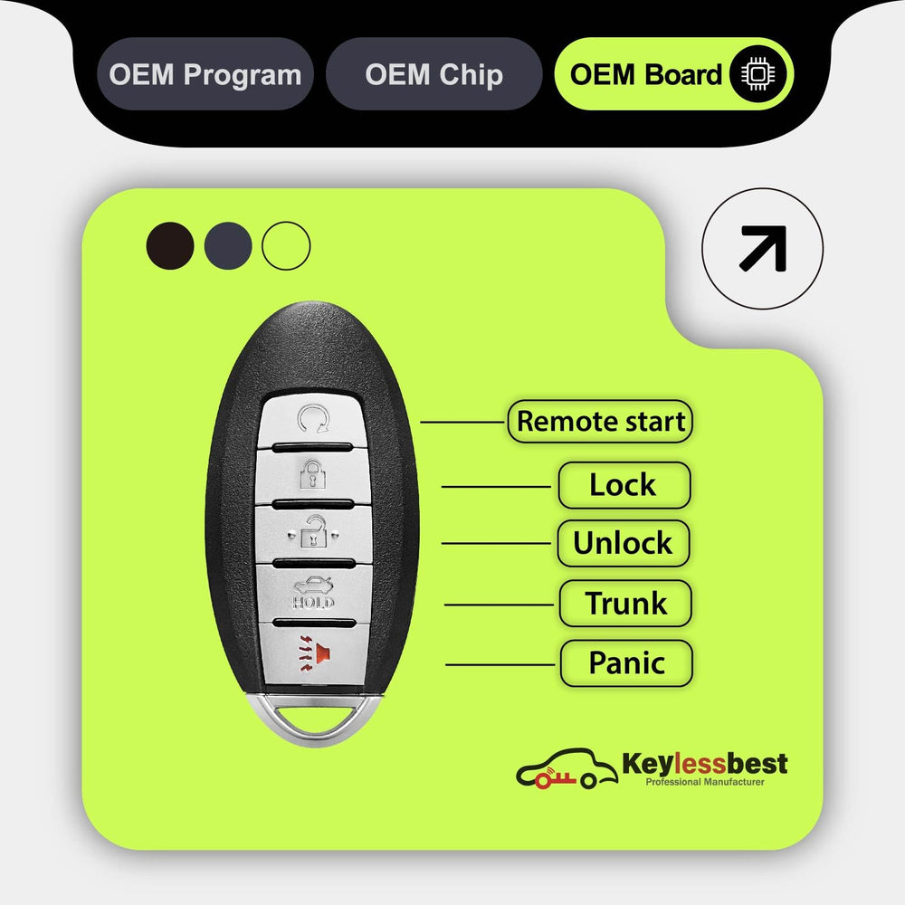 Keylessbest internal chip detail ready for professional immobilizer programming