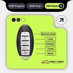 Keylessbest internal chip detail ready for professional immobilizer programming