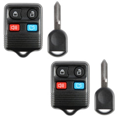 KeylessOption front view of two remote fobs showing packaging and included contents benefit immediate identification