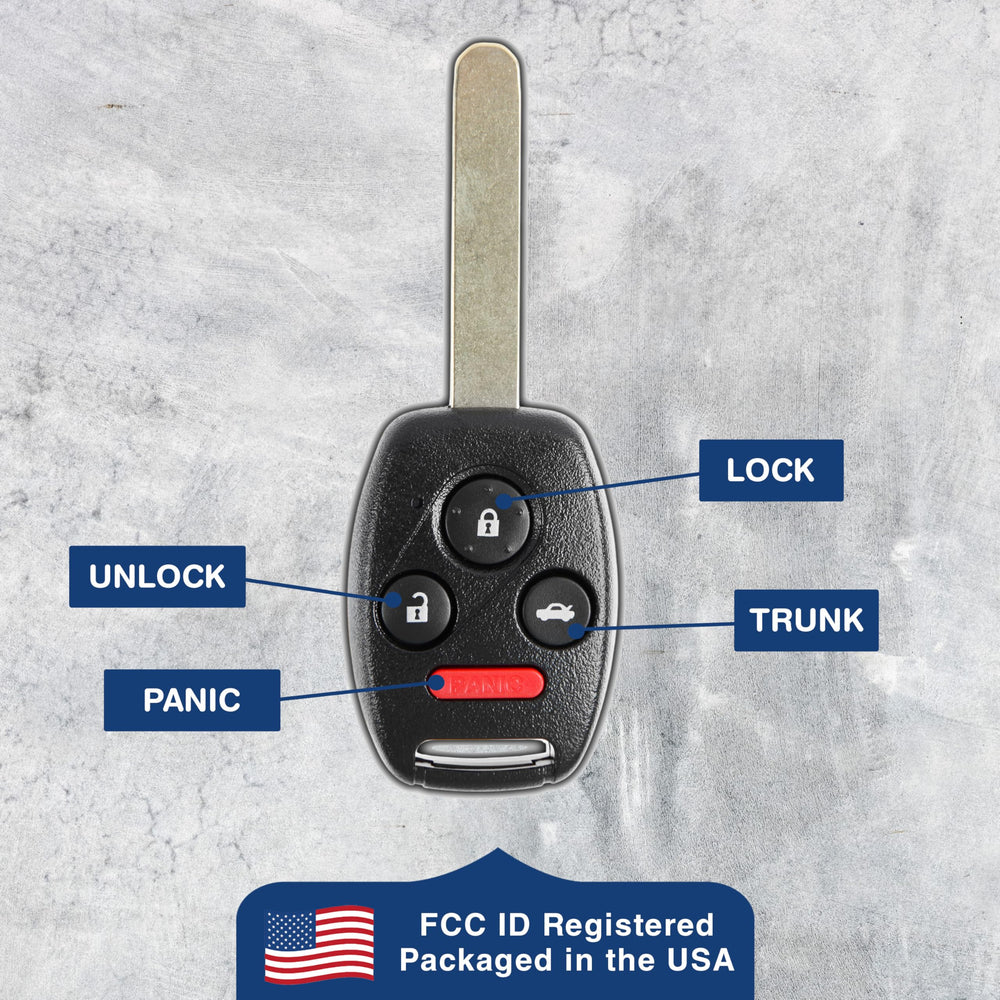 KeylessOption remote attached to keyring in lifestyle scene for everyday convenience benefit