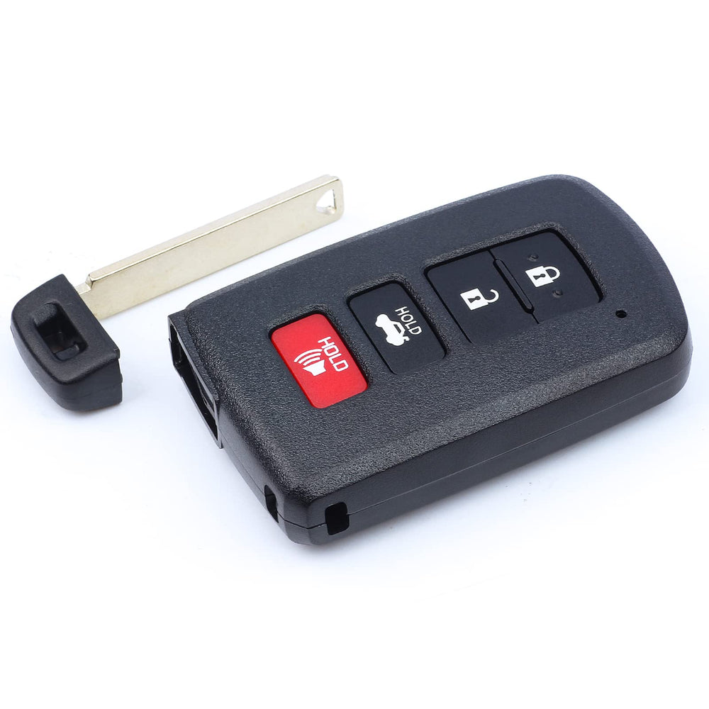 Keymall remote mounted in vehicle interior showing functional lock and trunk control