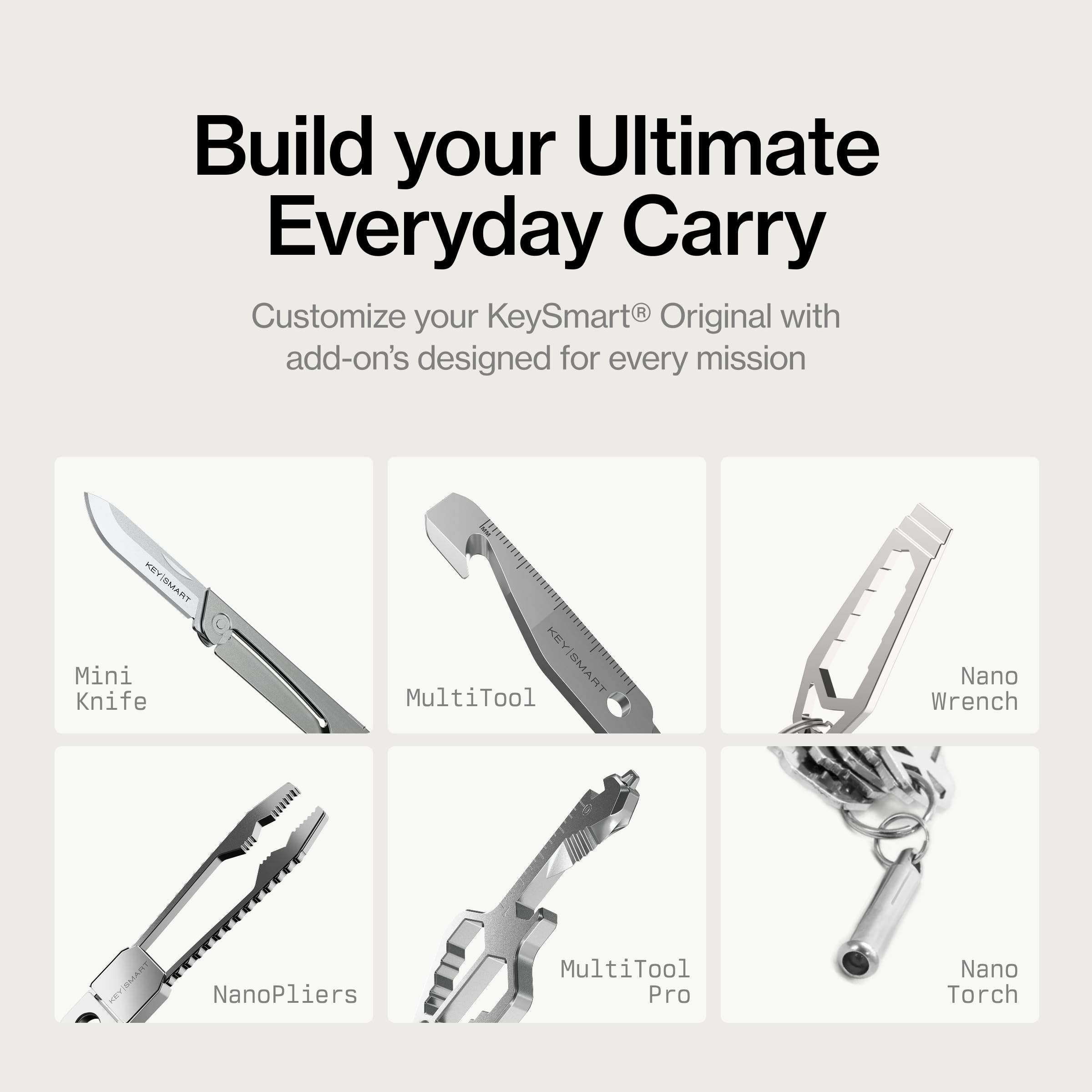 KeySmart side profile illustrating slimness and pocket-friendly benefit