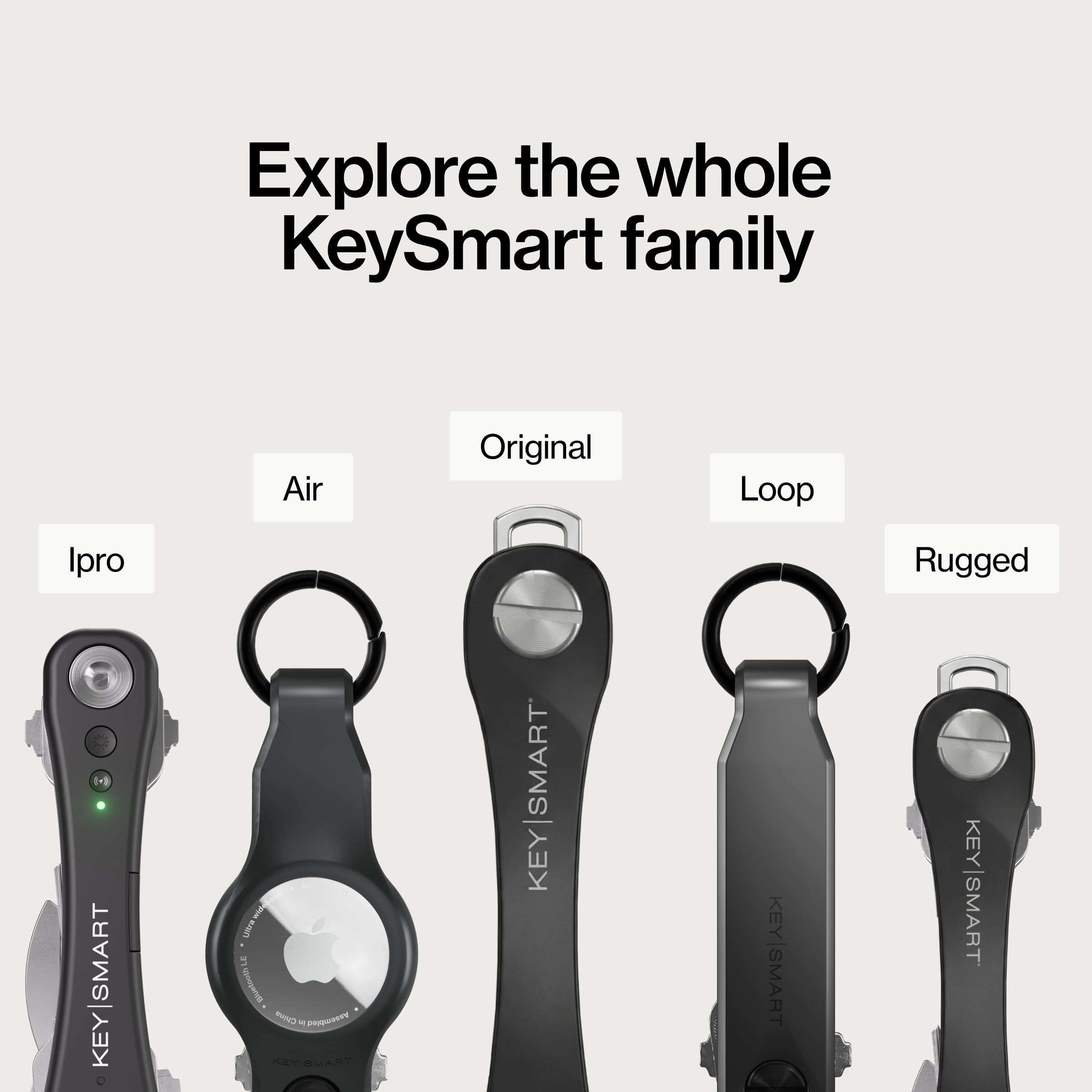 KeySmart paired with a multitool accessory showing expandability and utility benefit