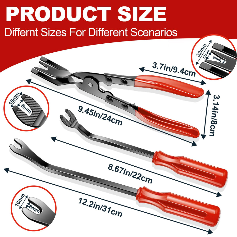 Keze clip plier in hand showing ergonomic grip for easier clip removal