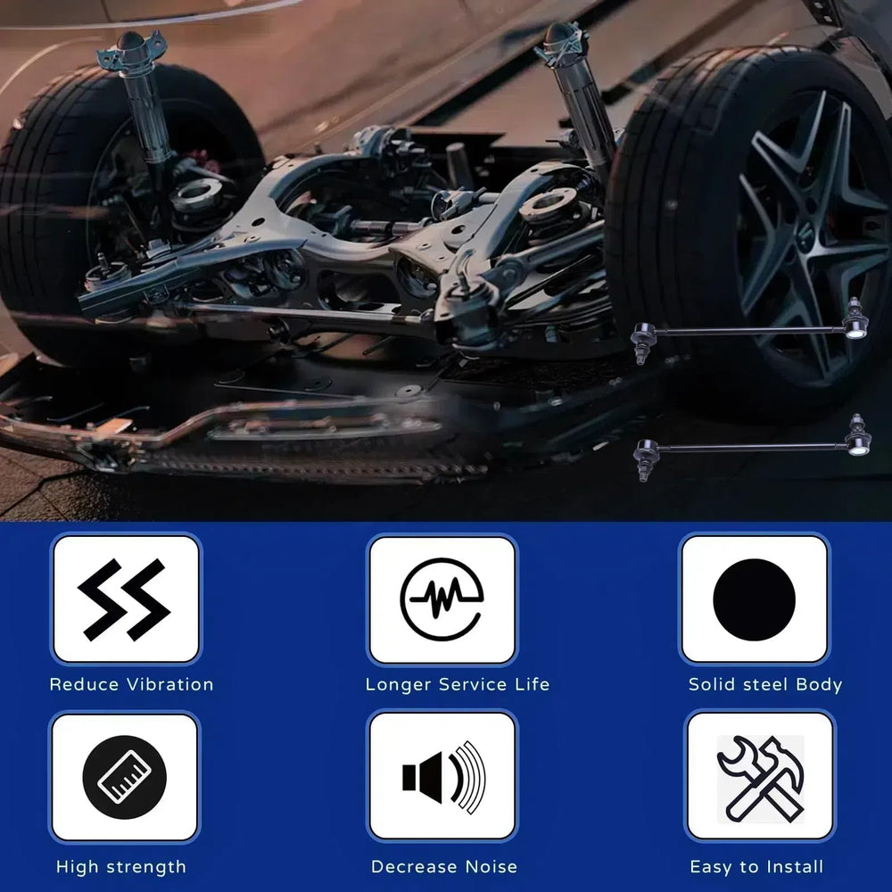 KFVF links installed on Mazda front suspension illustrating restored handling performance