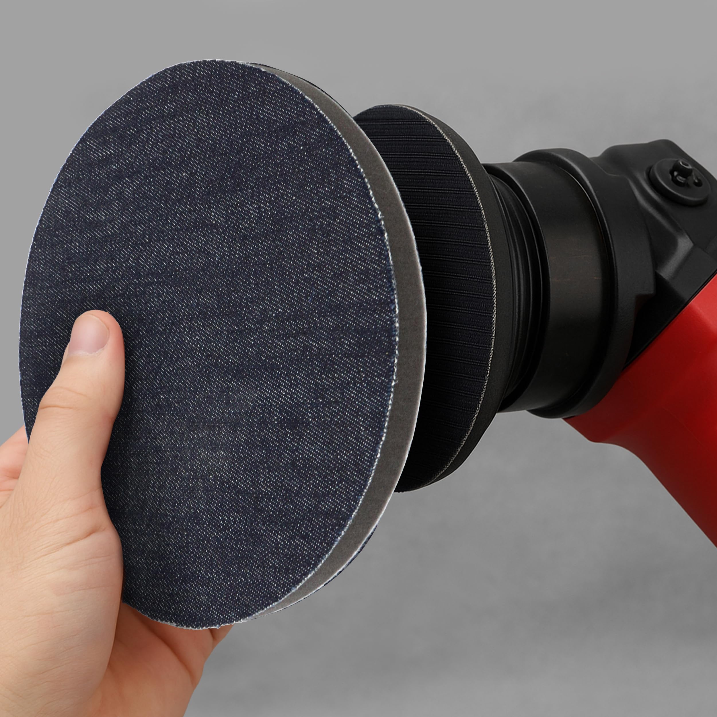 KH866 pad edge close-up showing durable denim weave for consistent results