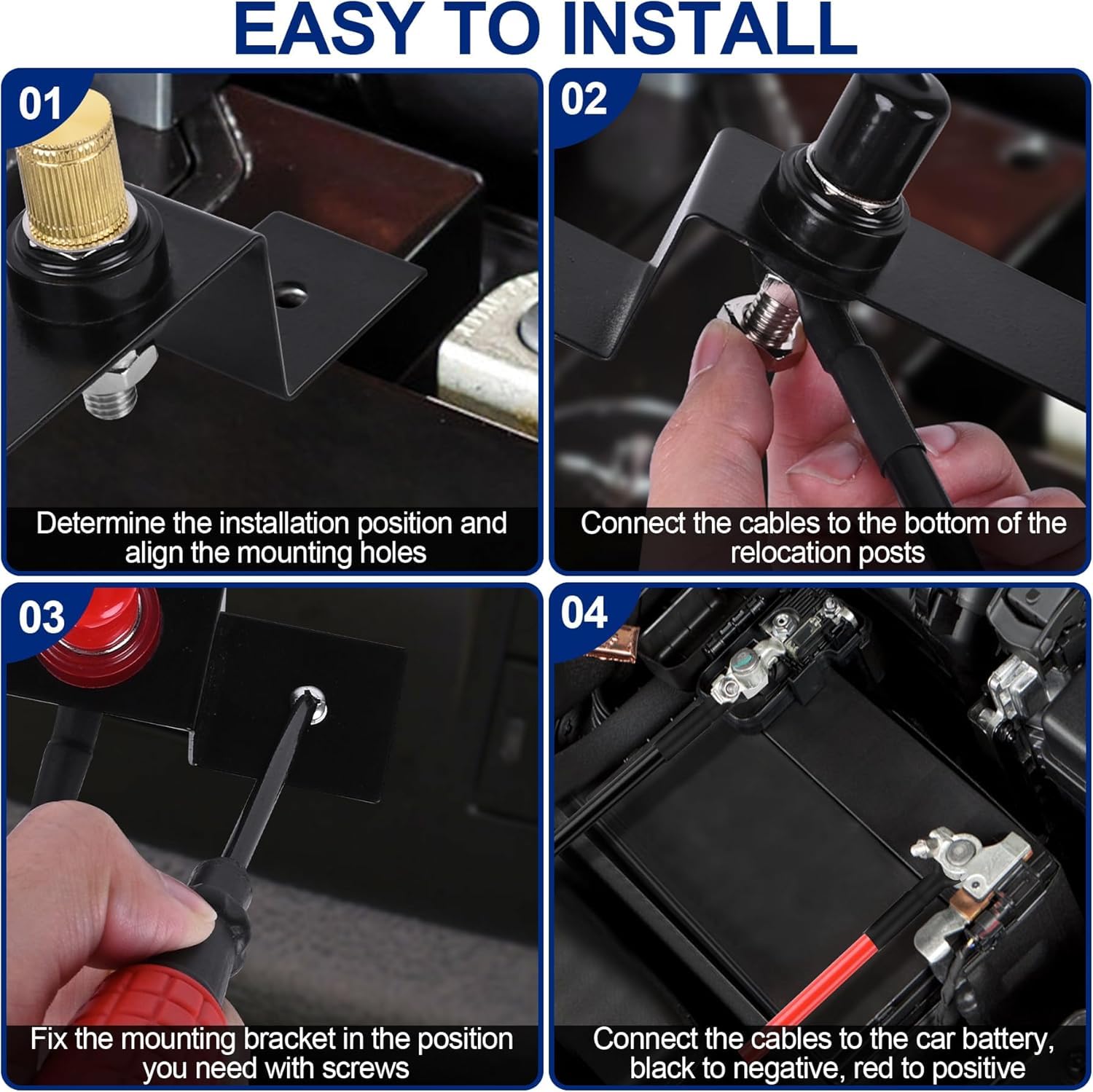 Kikerike protective rubber caps shown covering terminals to block water and dirt