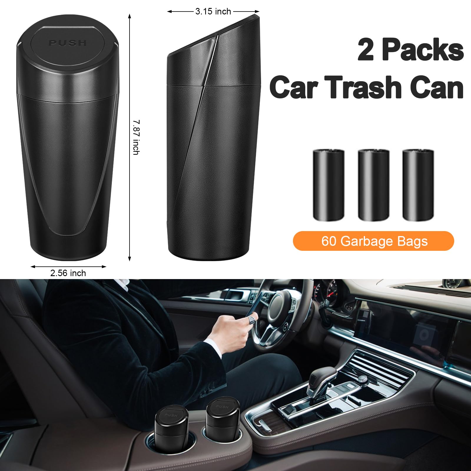 Kincown with disposable bags rolls displaying included liners for easy swaps