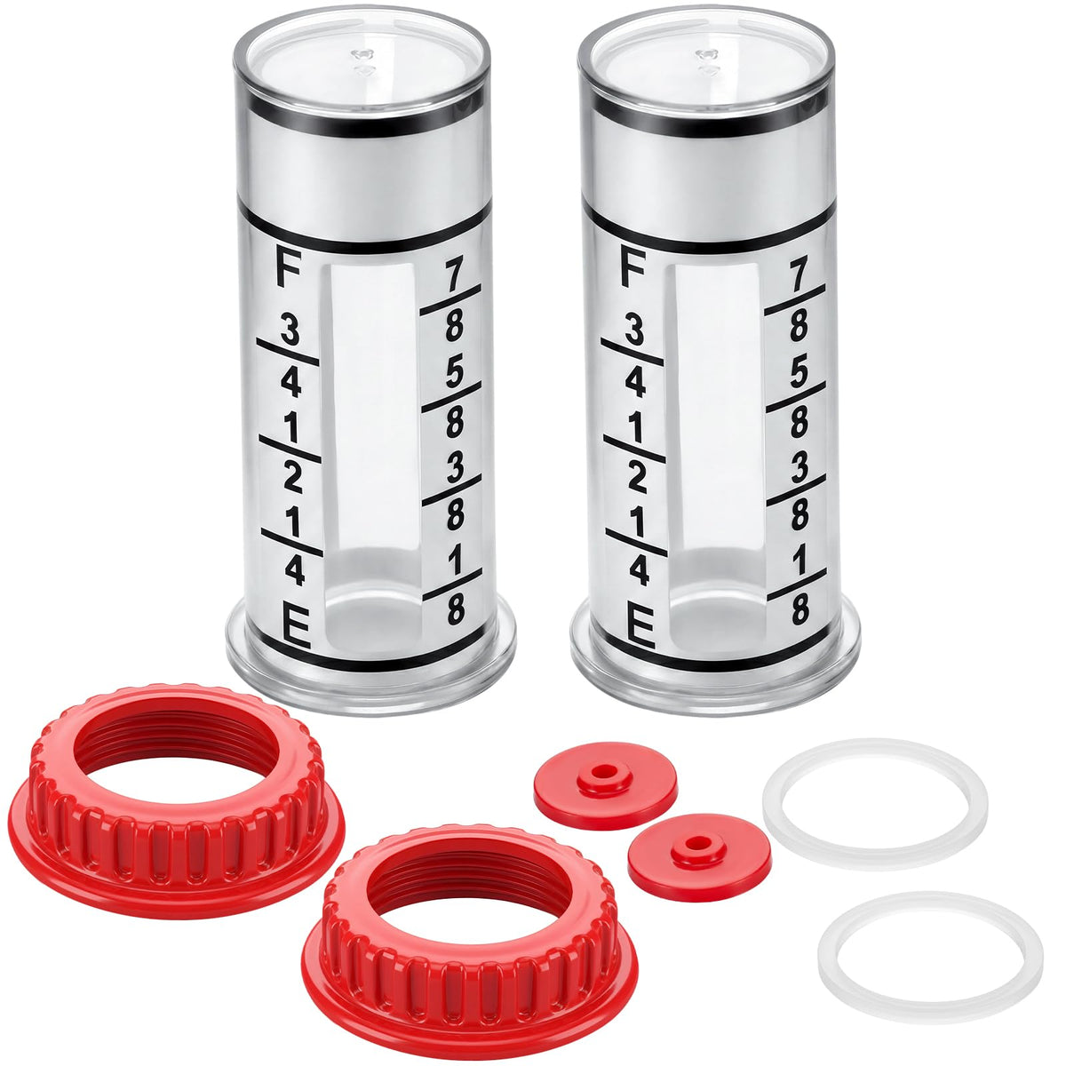 Kingdder front packaging showing two complete gauge repair kits and contents benefit clear replacement