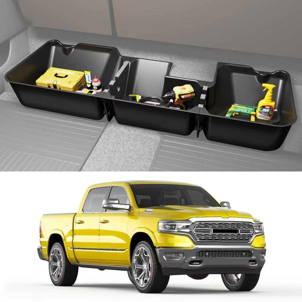 KINGGERI front view of under seat box showing clean fit and added storage