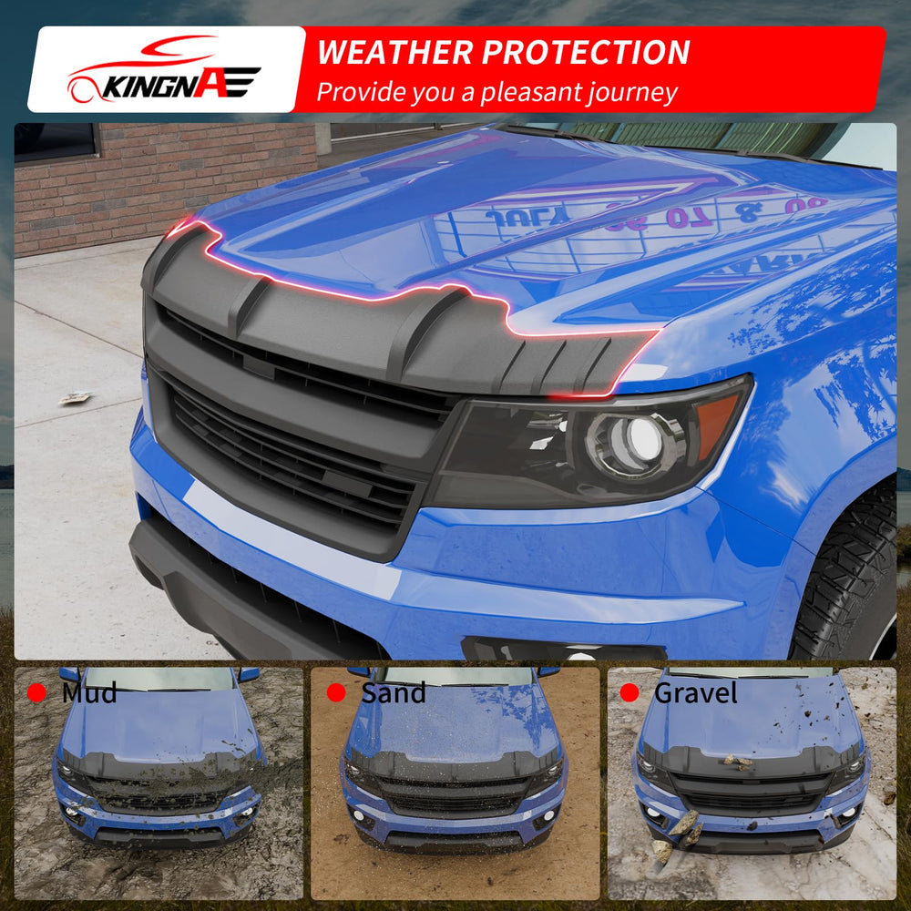 kingna hood protector edge profile close-up showing contour and coverage