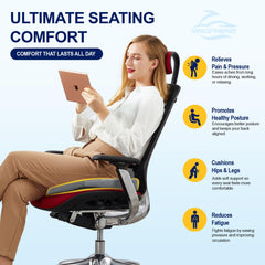 kingphenix textured non-slip base preventing cushion movement