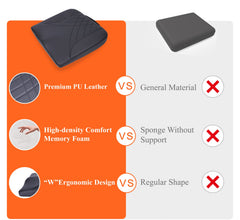 kingphenix non-slip bottom detail preventing cushion movement for safer driving