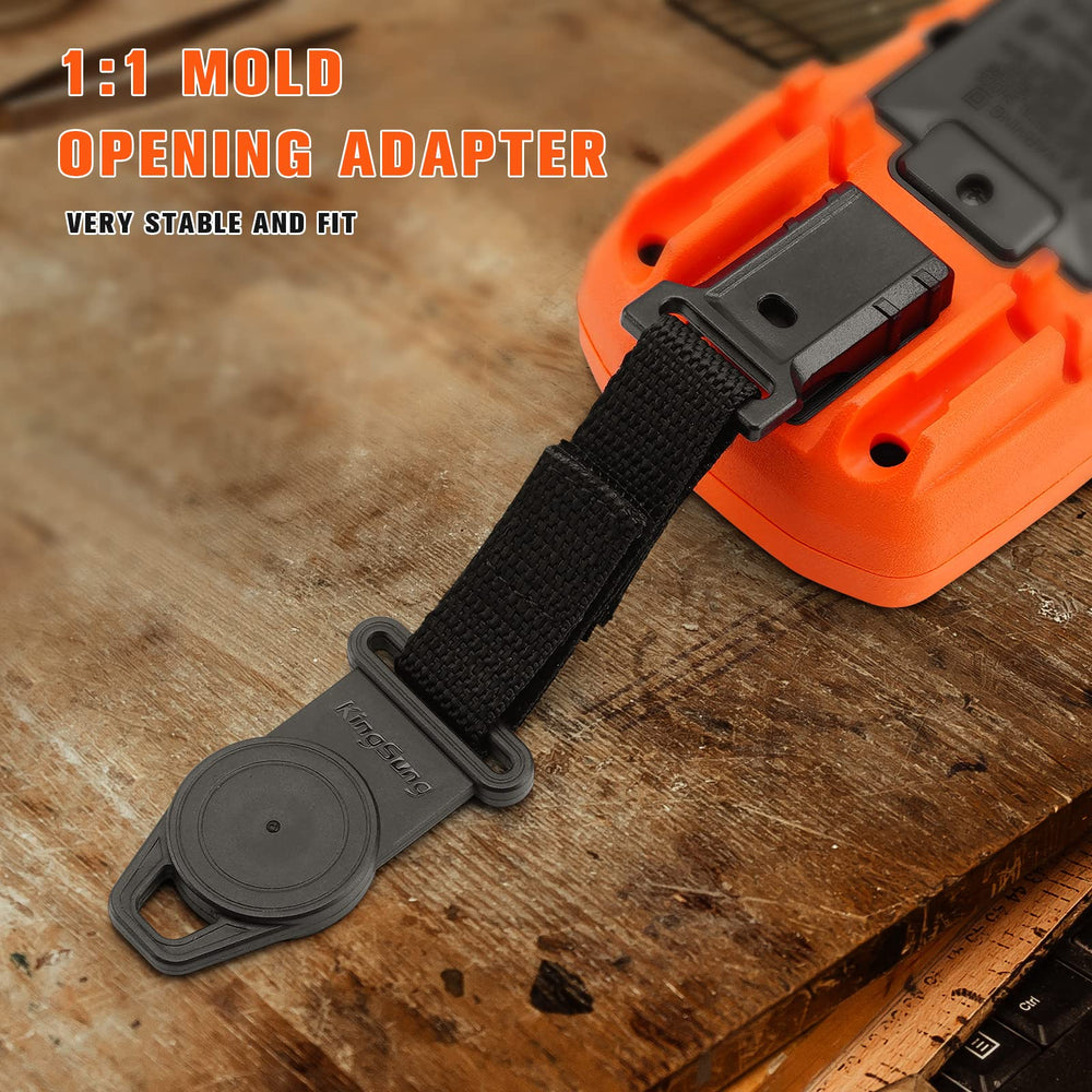 kingsung strap attached to metal panel for hands-free work