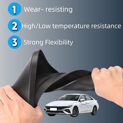 Kiopsom front wheel arch installed mud flap protecting vehicle paint