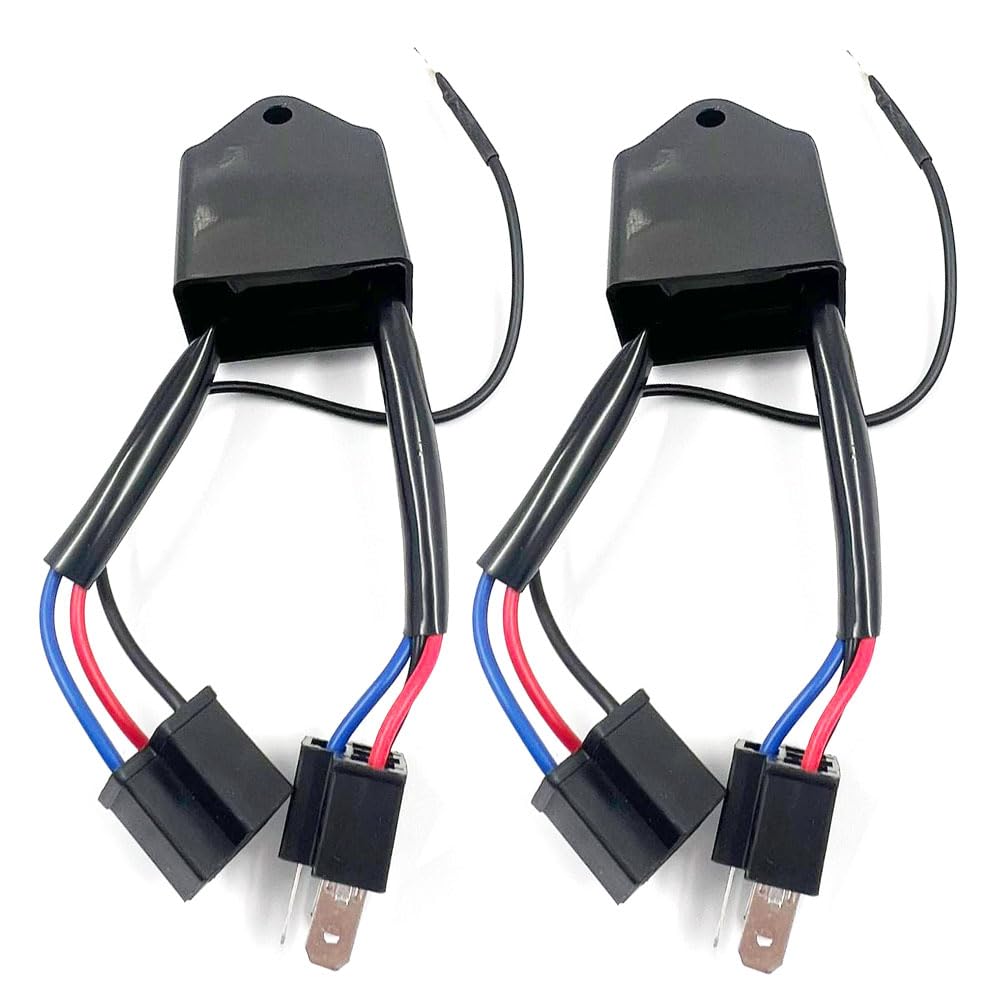 KIRO&SEEU front view of H4 polarity converter showing compact alloy box and connectors, ensures correct polarity
