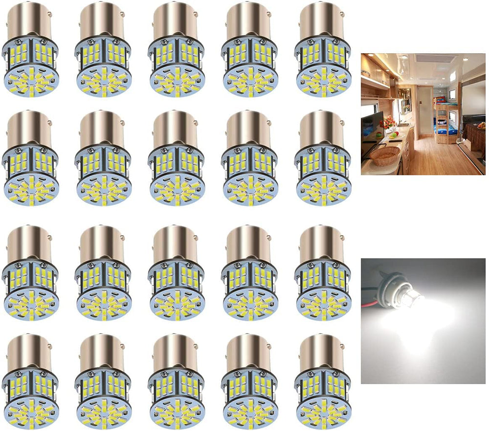 KISLED front view of 20-pack bulbs showing compatibility and value
