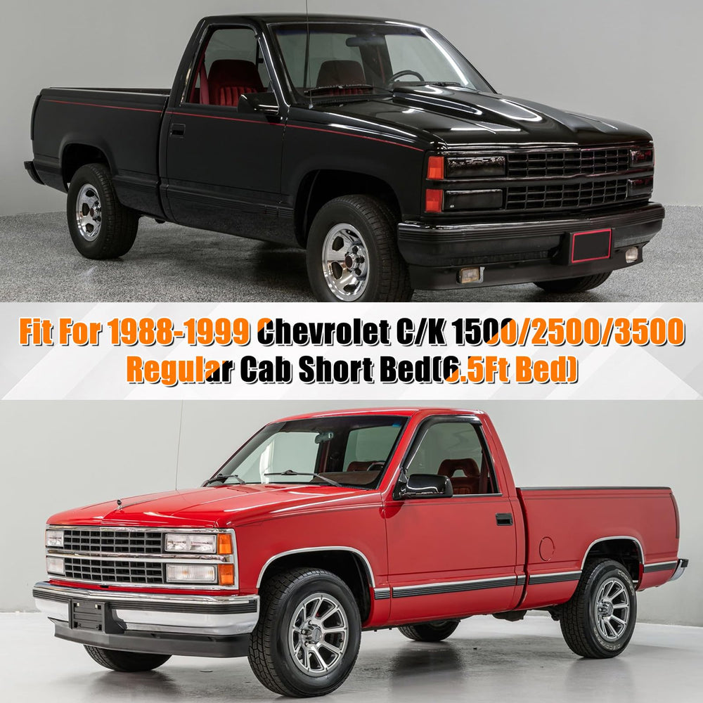 Kistrba cover fitted side profile on 1988 Chevy C/K demonstrating fit