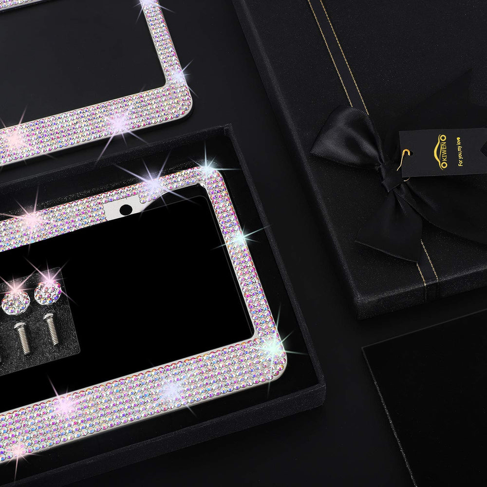 KIWEN close-up rhinestone detail highlighting sparkle and reflective color benefit