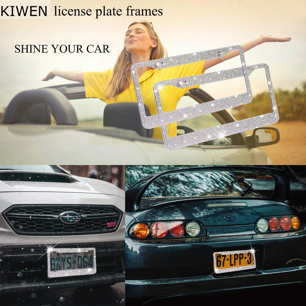 KIWEN installed on car rear illustrating visible sparkle and cosmetic upgrade benefit