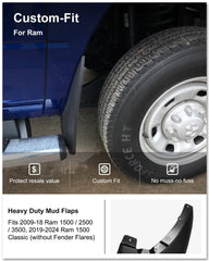 Kiwi Master installed on Ram rear wheel protecting truck body from debris