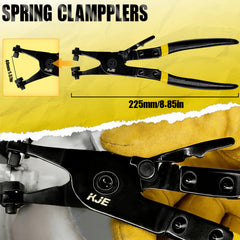 KJE 30-degree bent disconnect tool reaching tight under-chassis area for low-clearance access