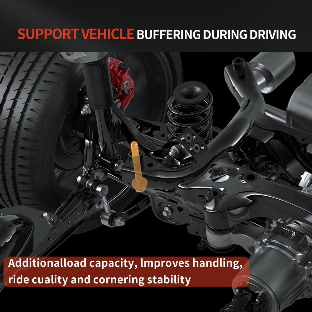 KJYDXYS springs fitted on a VW rear showing improved stance and reduced body vibration for confident driving