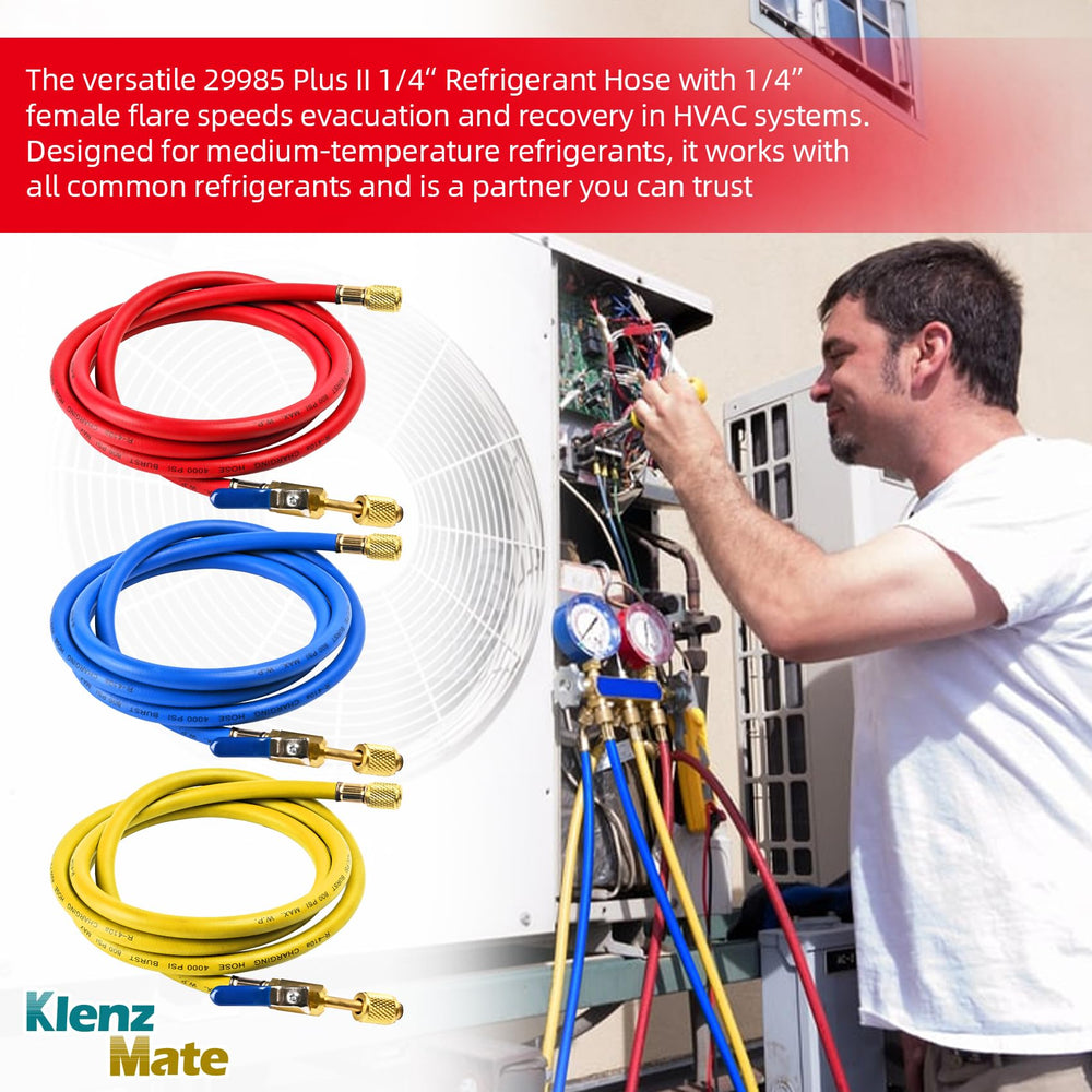 KlenzMate hose bent to minimum radius showing flexibility and kink resistance benefit