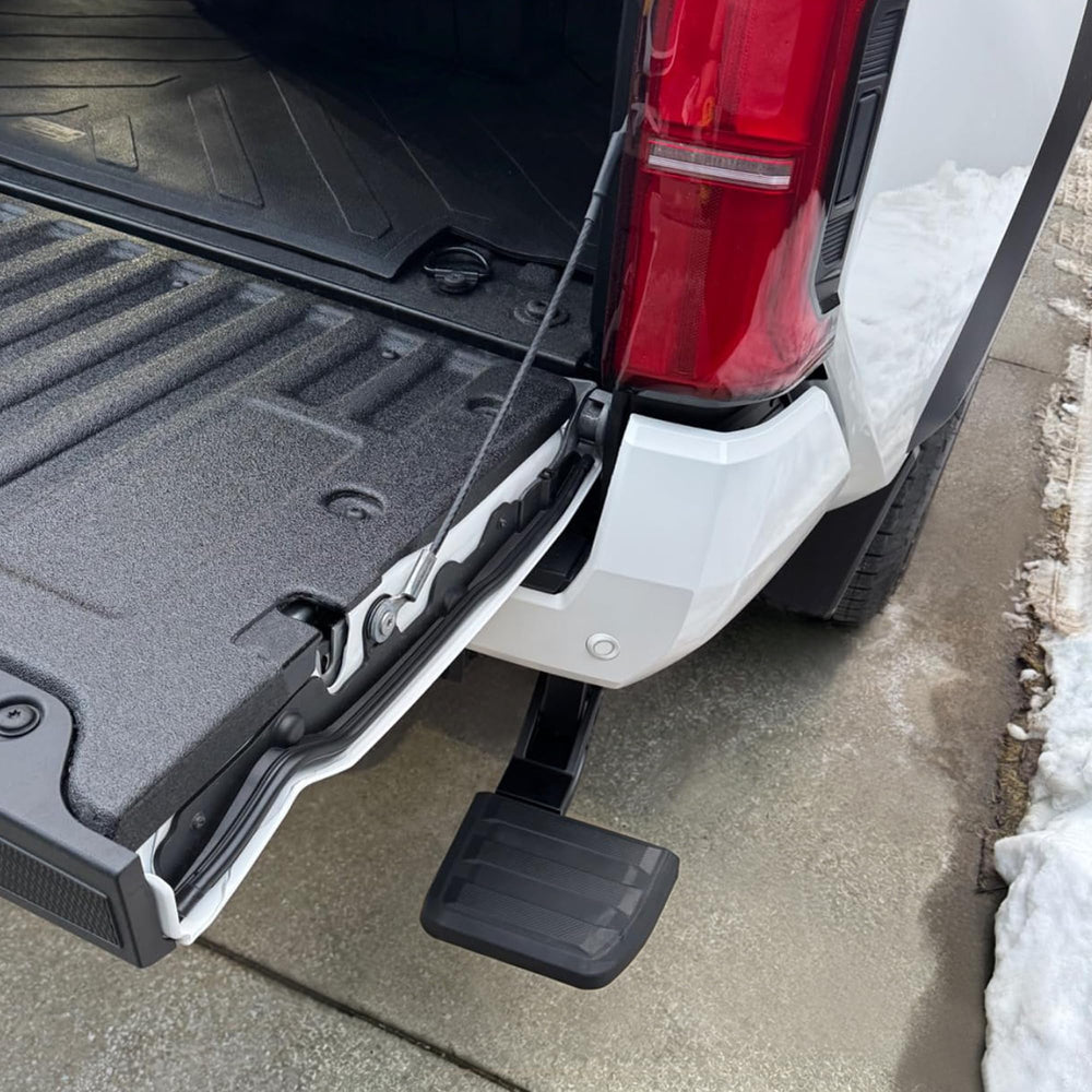 KLN tailgate step included installation hardware and clear instructions
